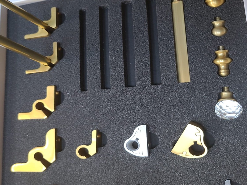 Pirinç Merdiven Dip Çubuğu - Parlak Altın ve Mat Pirinç Halı Sabitleme