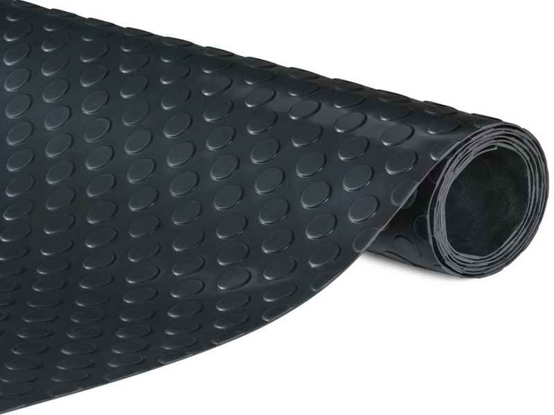 Siyah Paralı PVC Zemin Kaplama - Coin Pattern Garaj Atölye İstanbul